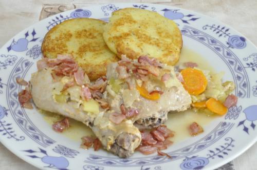 Kuřecí podmáslová pochoutka se sýrovými plackami  – Snadné Česko recept, zvládnete za 45 - 60 minut